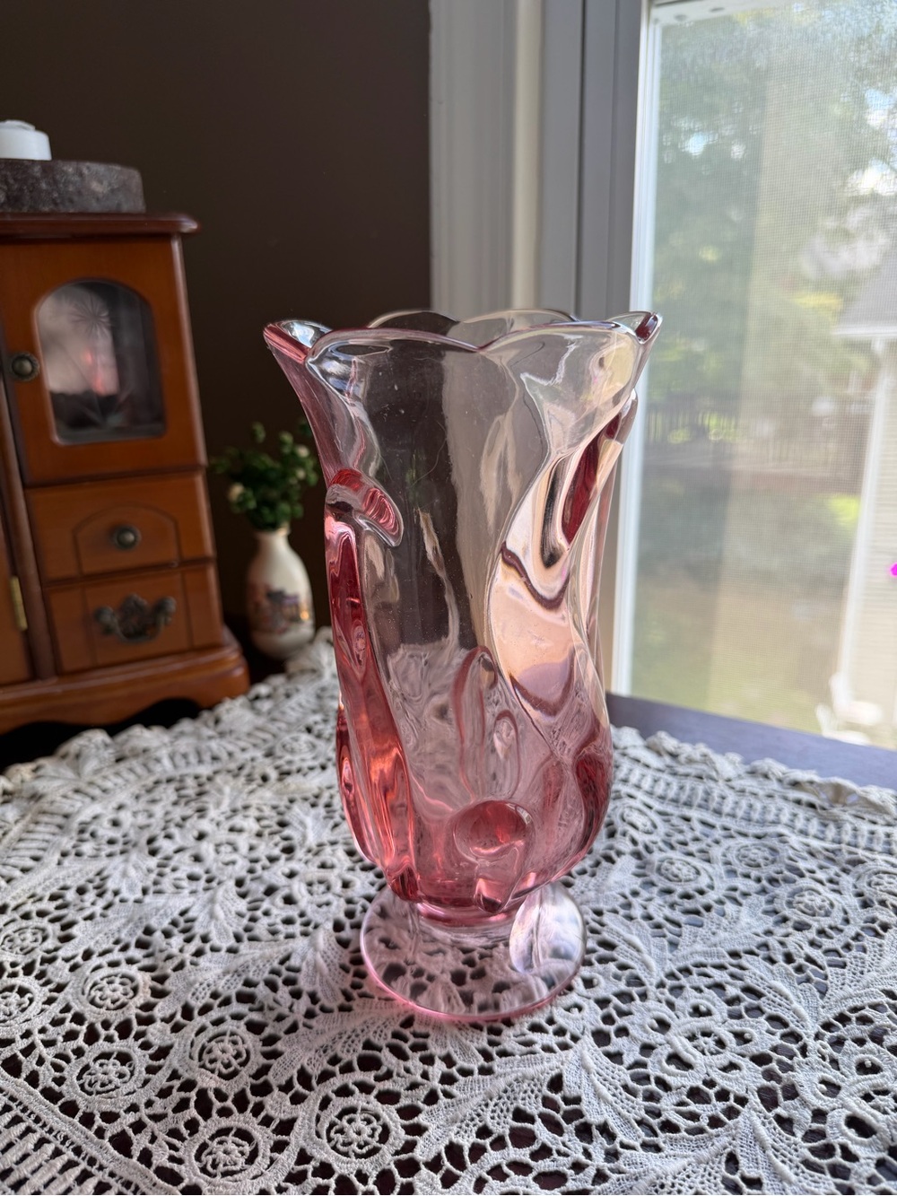 MCM Art Glass Decorative Vase
